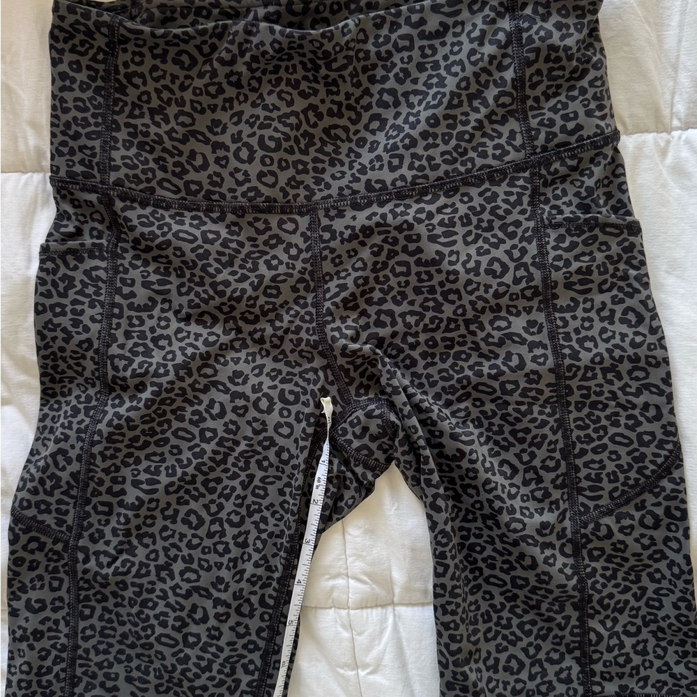 CRZ Amazon Leopard Print Biker Leggings